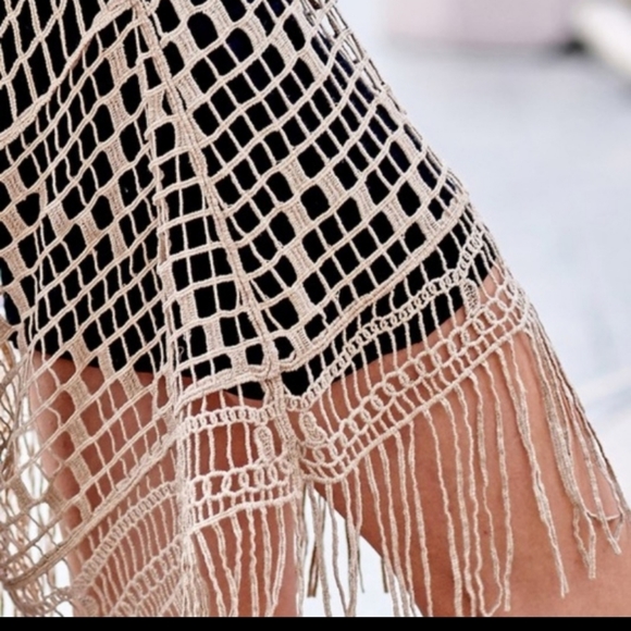 Sheer Lace Crochet Tunic - Picture 6 of 11